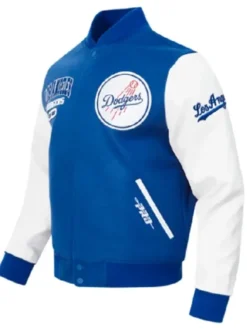 Los Angeles Dodgers City Arch Blue and White Varsity Jacket