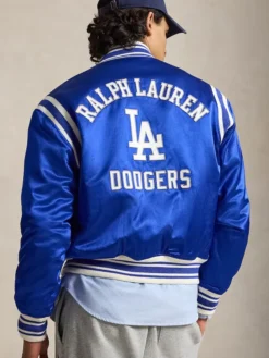 Polo Ralph Lauren Dodgers Royal Varsity Jacket Front