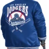 Los Angeles Dodgers Starter Royal Adaptive World Series Champions Satin Varsity Jacket