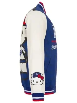 Los Angeles Dodgers x Hello Kitty Blue and White Jacket