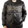 Los Angeles Lakers Black Gold Bomber Jacket