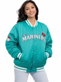 Mariners Hello Kitty Varsity Jacket
