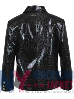 Mary J. Blige CBS Mornings Leather Black Blazer