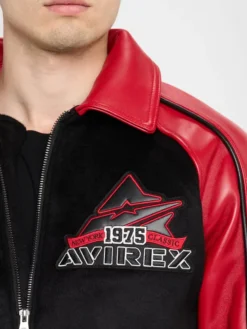 Men's Classic Wool Leather Varsity Jacket