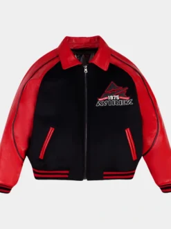 Men's Classic Wool Varsity Leather Jacket