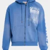 Men’s Distress Patch Icon Full-Zip Washed Hoodie