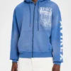 Men’s Icon Patch Distress Full-Zip Washed Hoodie