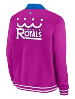 Mens Kansas City Royals Nike Purple 2026 City Connect Authentic Collection Relaxed Full-Zip Bomber Jacket