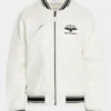 Men's Leather Embroidered Stadium Varsity Jacket