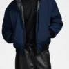 Men's Leather Track Reversible Nylon to Napa Jacket