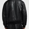 Men's Reversible Nylon to Napa Leather Track Jacket