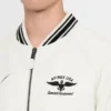 Men's Stadium Embroidered Leather Varsity Jacket
