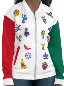 Mens-Women-Mexico-Bomber-Varsity-Jacket-For-Sale