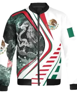 Mens-and-Womens-Mexico-Bomber-Varsity-Jacket