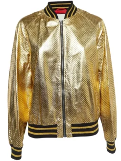 Metallic Effect Gold Tone Jacket