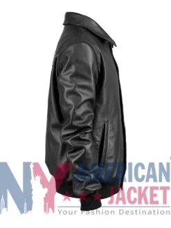 Milwaukee Brewers Bomber Leather Black Jacket
