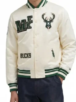 Milwaukee Bucks Best of Rib Satin Jacket