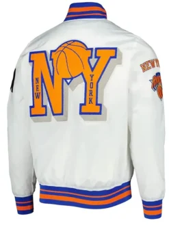 NY Knicks 2x Finals Champions Mash Up Capsule White Jacket