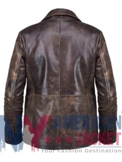 NYC 2026 Lana Del Rey Brown Leather Blazer