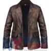 NYC 2026 Lana Del Rey Leather Brown Blazer
