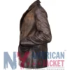 NYC 2026 Leather Lana Del Rey Brown Blazer