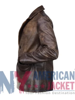 NYC 2026 Leather Lana Del Rey Brown Blazer