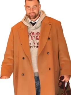 NYC Travis Kelce Brown Coat