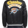 Oklahoma City Thunder Best of Rib Black Satin Jacket