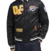 Oklahoma City Thunder Best of Rib Satin Black Jacket