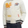 Oklahoma City Thunder Best of Rib Satin Off-White Jacket