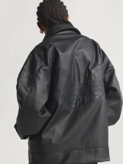 Pleather Santiago Black Jacket