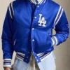 Polo Ralph Lauren Dodgers Royal Varsity Jacket Front