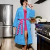 Poppi Terry Blue Towel Bathrobe