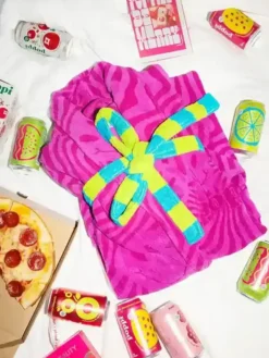 Poppi Terry Towel Pink Bathrobe