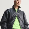 Premium Essentials Bomber Pleather Jacket
