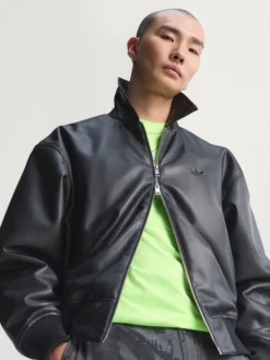 Premium Essentials Bomber Pleather Jacket