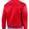 Red Lightweight Detroit Pistons Satin Jacket