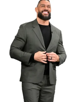 Roman Reigns The Tonight Show Green Suit