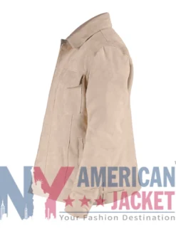 Ryan Seacrest American Idol Suede Beige Jacket