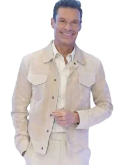 Ryan Seacrest American Suede Idol Beige Jacket