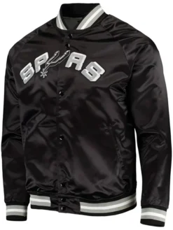 San Antonio Spurs Varsity Black Jacket