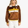 San Diego Padres The Wild Collective Brown Velvet Jacket