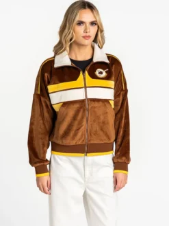 San Diego Padres The Wild Collective Brown Velvet Jacket
