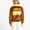 San Diego Padres The Wild Collective Velvet Brown Jacket