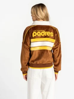 San Diego Padres The Wild Collective Velvet Brown Jacket