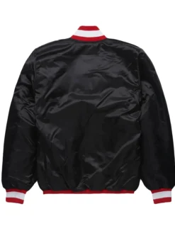 San Francisco 49ers Blackout Full-Snap Satin Black Jacket