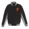 San Francisco Giants Gray-Black Varsity Wool Jacket