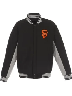 San Francisco Giants Gray-Black Varsity Wool Jacket