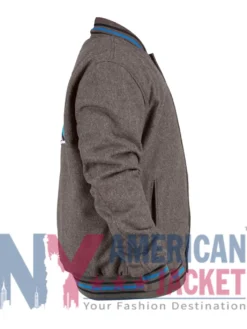 San Jose Sharks Varsity Gray Wool Jacket