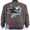 San Jose Sharks Wool Gray Varsity Jacket